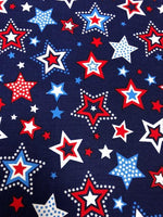 Studio “e” Fabrics - Red, White & Starry Blue - Large Stars Navy