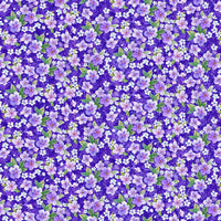Studio “e” Fabrics - Panda Sanctuary - Large Floral Purple
