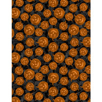 Wilmington Prints - Frightful Night - Pumpkin Toss Black