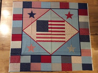 Panel - American Flag Patchwork