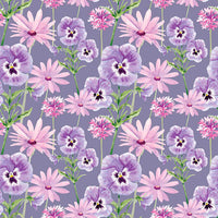 Studio “e” Fabrics - Midnight Hydrangea - Floral Lilac