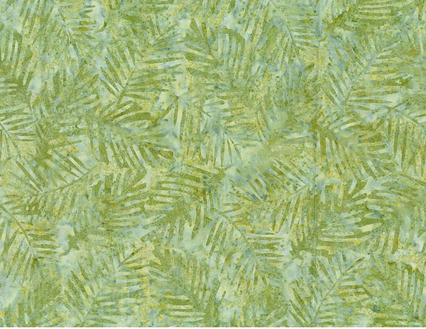 Wilmington Prints - Batik - Palm Leaves Lt. Green