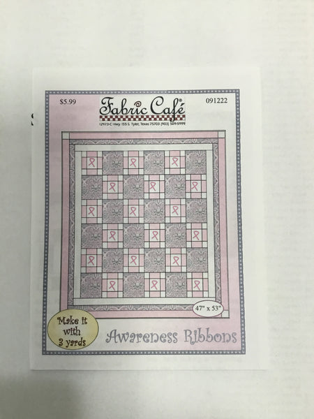 Fabric Cafe - Quilt Pattern - Awareness Ribbons