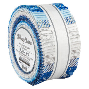 Holiday Charms Blue Colorstory 40 Pc Jelly Roll (2 1/2” Strips)