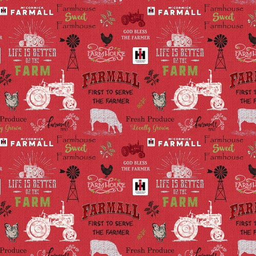 Print Concepts - Farmhouse Sweet Farmhouse - Chalkboard Red