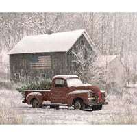 Riley Blake Designs - Country Memories Tree Farm Truck Panel