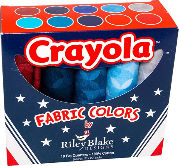 Riley Blake Designs - Crayola Kaleidoscope Fourth Of July Box - Fat Quarters