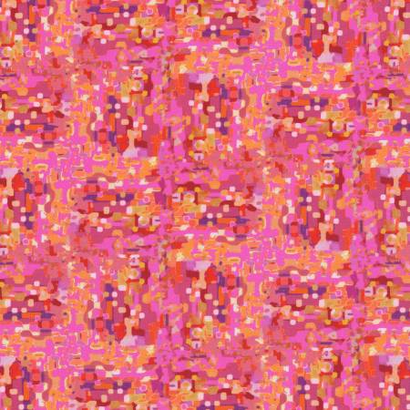 Robert Kaufman Fabrics - Loose Leaf - Pixel Sunset