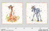 P&B Textiles - Little Darling Safari - Panel Giraffe & Zebra