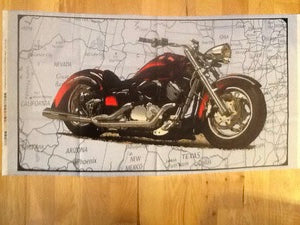 Panel - Route 66 Motorcycle – Quality Time Quilts & Fabrics