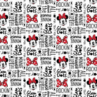 Camelot Fabrics - Minnie Mouse Dreaming in Dots - All About the Dots White