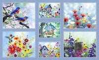 P&B Textiles - Song Birds - Digital Panel