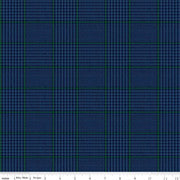 Riley Blake Fabrics - All About Plaids - Tweed Blue