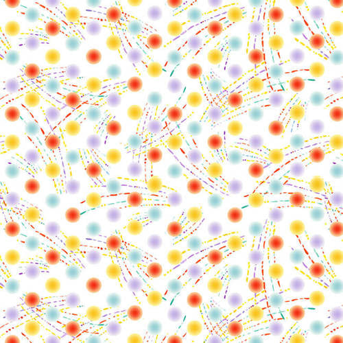 Henry Glass Fabrics - Stay Wild Moon Child - Abstract Dots White/Multi