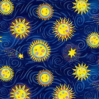 Henry Glass Fabrics - Stay Wild Moon Child - Sun Navy