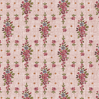 Benartex - English Autumn - Floral Stripe Light Rose