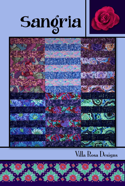 80A - Villa Rosa Designs - Quilt Pattern - Sangria