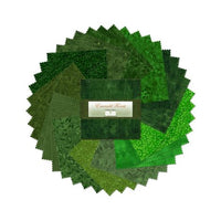 Wilmington Prints - Emerald Forest 5” Karat Gems (42 pk)