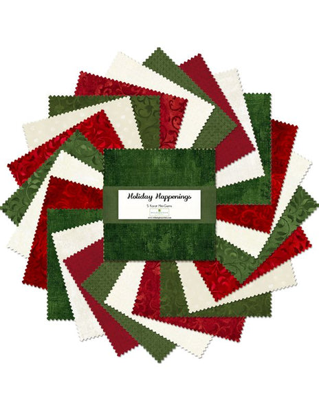 Wilmington Prints - Holiday Happenings Mini 5” Stacker