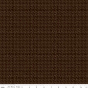 Riley Blake Fabrics - All About Plaids - Houndstooth Brown