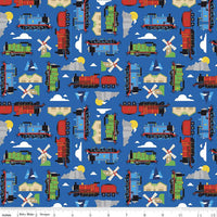 Riley Blake Fabrics - All Aboard with Thomas & Friends - Sodor Blue