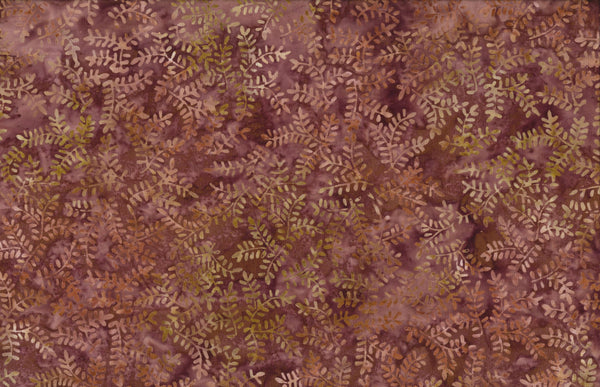 Wilmington Prints - Batik - Maidenhair Burgundy