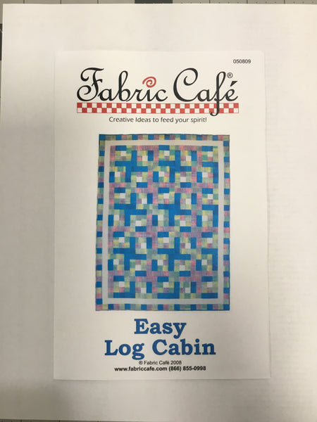 Fabric Cafe - Quilt Pattern - Easy Log Cabin Quilt