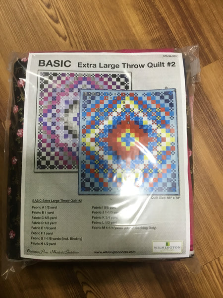 Basic Extra Large Throw Quilt #2 - Promise Me Kit