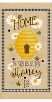 Timeless Treasures - Panel - Home Is Where My Honey Is