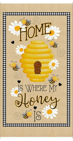 2330A - Timeless Treasures - Panel - Home Is Where My Honey Is