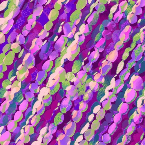 Studio “e” Fabrics - Aflutter - Diagonal Purple