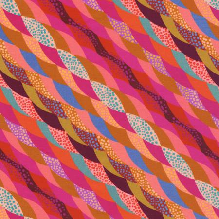 Robert Kaufman Fabrics - Loose Leaf - Geometric Pomegranate