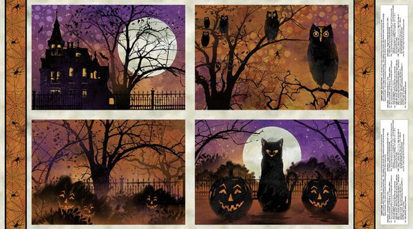 Wilmington Prints - Frightful Night Placemat Panel