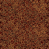 Blank Quilting - Spirals Metallic - Brown