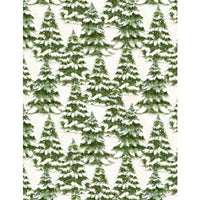 Wilmington Prints - Winter Forest - Trees Allover Cream
