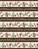 Wilmington Prints - Winter Forest - Repeating Stripe Multi