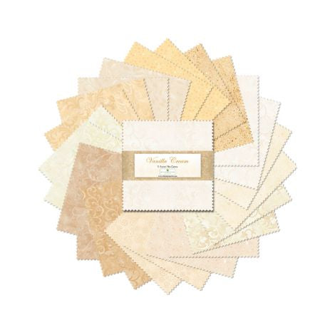 Wilmington Prints - Vanilla Cream 5” Karat Gems (24 pk)