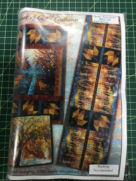 In The Beginning Fabrics - A Year of Art-Autumn - Wall Hanging, Table Runner & Pillow Kit