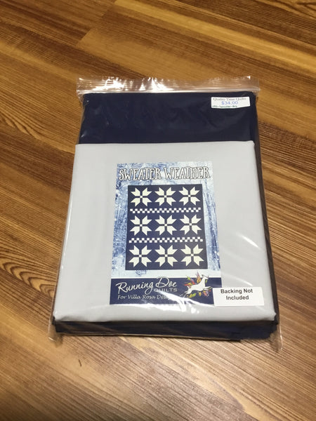 91A - VRD Quilt Kit - Sweater Weather Blue/Gray